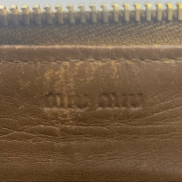 Miu Miu Croc-Embossed Leather Long Zippy Wallet - Picture 6 of 7